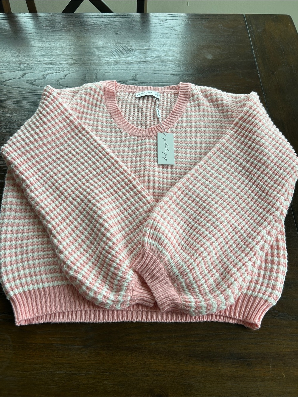 Petal and Pup Crewneck Sweater NWT